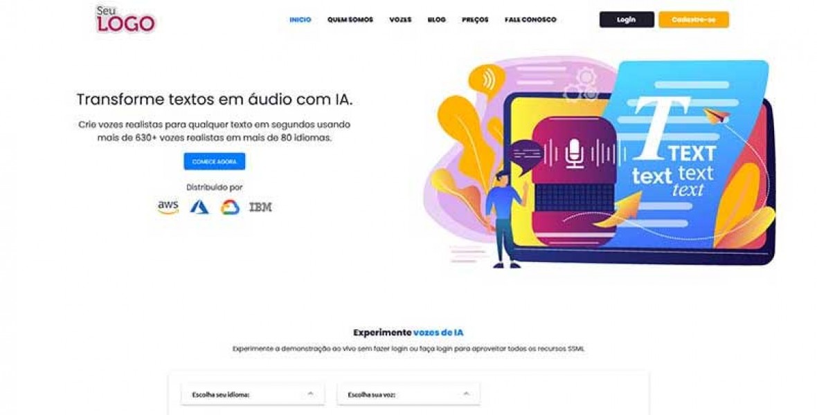 Leitor de Texto: IA que Transforma Texto em Áudio